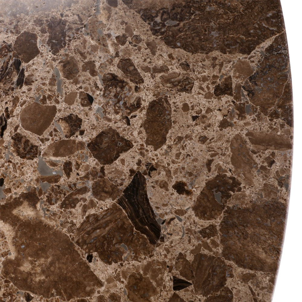 Dovetail Atwell Dining Table Mango Wood and Marble - Medium Brown 