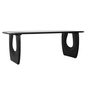 Dovetail,Dining Tables,,Matte Black,Mango Wood,Freight,Black,,Wood,,REGULAR 10,$1750 - $2000 Venetta Dining Table DOV75004-BLCK Dovetail Dovetail