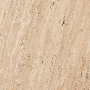 Dovetail Milburn Coffee Table Brown Natural and Medium Brown Travertine and Wood DOV75005-BRWN