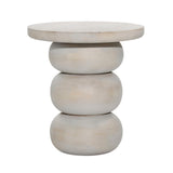 Karina Living Side Table Mango Wood - Whitewash