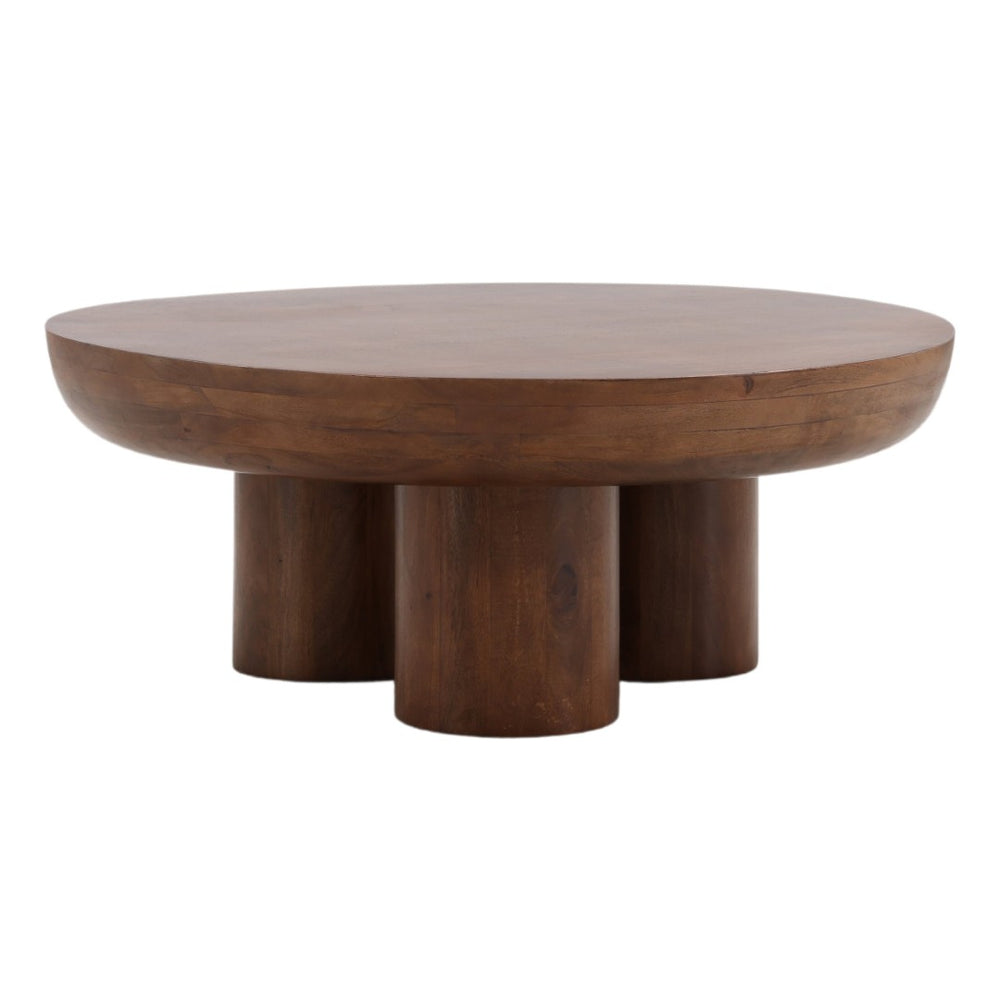 Karina Living Bruce Coffee Table - Solid Mango Wood, Stylish Medium Brown Finish, Durable Design for Modern Homes DOV75028-BRWN