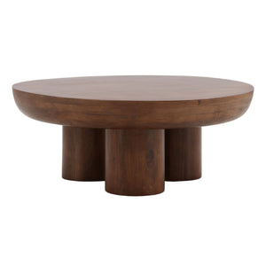 Karina Living Bruce Coffee Table - Solid Mango Wood, Stylish Medium Brown Finish, Durable Design for Modern Homes DOV75028-BRWN