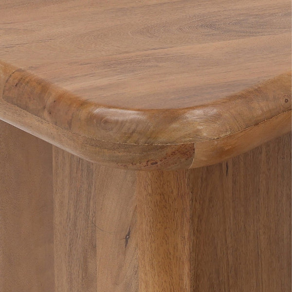 Karina Living Sansa Coffee Table Set of 2 - Stylish Mango Wood Nesting Tables for Modern Living Room Decor DOV75038-BRWN