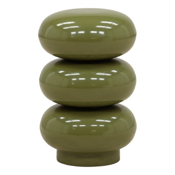 Karina Living Alcott Green Side Table: Stylish Iron Accent Table for Small Spaces, Modern Design & Versatile Use DOV75055-GREN