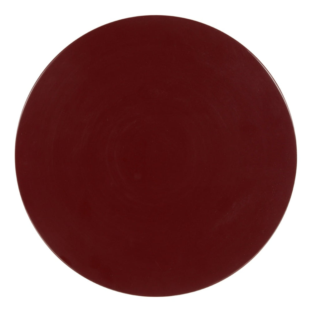 Karina Living Dax Side Table in Rich Burgundy - Modern High-Gloss Wood Accent for Living Rooms & Bedrooms DOV75063-BURG