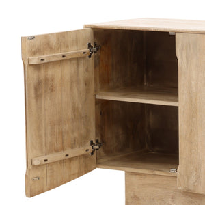 Karina Living Hartland Sideboard - Light Natural Finish in Solid Mango Wood for Stylish Storage & Display Solutions DOV75068-LTNT