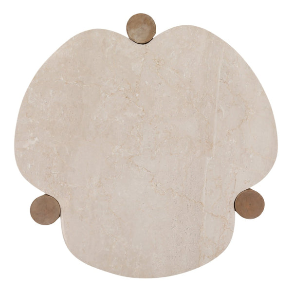 Karina Living Amahle Coffee Table in Natural - Hand-Finished Mango Wood & Botochino Stone for Modern Spaces DOV75070-NATL