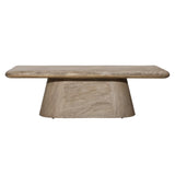 Dovetail Marci Coffee Table Acacia Wood - Sandblasted Natural