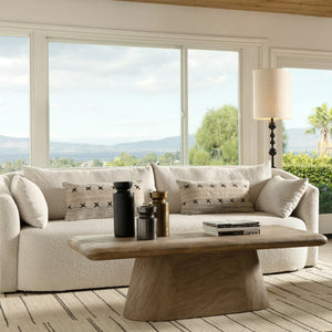 Dovetail Marci Coffee Table Acacia Wood - Sandblasted Natural