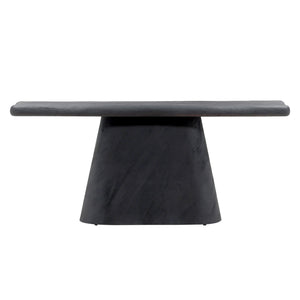 Dovetail Marci Console Table Black Black Acacia Wood DOV76002-BLCK