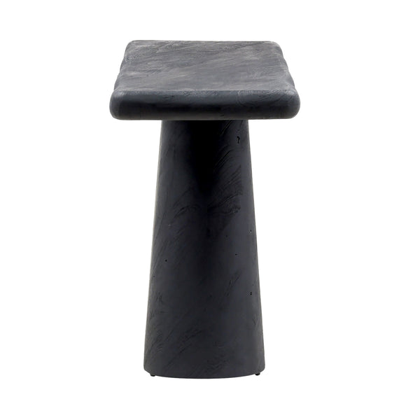 Dovetail Marci Console Table Black Black Acacia Wood DOV76002-BLCK