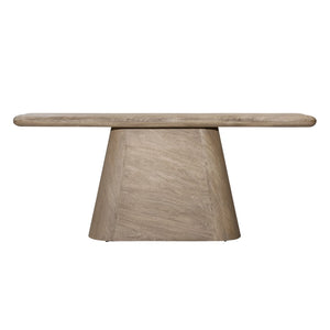 Dovetail Marci Console Table Acacia Wood - Sandblasted Natural
