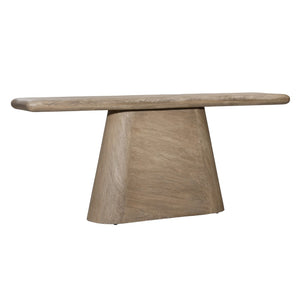 Dovetail Marci Console Table Acacia Wood - Sandblasted Natural