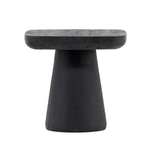 Dovetail Darin Side Table Black Black Acacia Wood DOV76005-BLCK