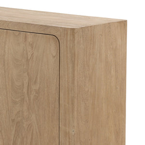 Karina Living Leandra Sideboard in Weathered Natural - Rustic Acacia Wood Storage for Modern Dining & Living Spaces DOV76022-NATL