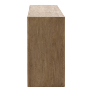 Karina Living Leandra Sideboard in Weathered Natural - Rustic Acacia Wood Storage for Modern Dining & Living Spaces DOV76022-NATL