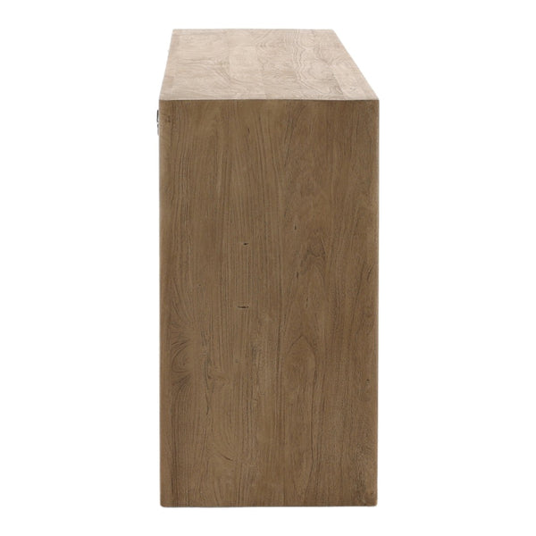 Karina Living Leandra Sideboard in Weathered Natural - Rustic Acacia Wood Storage for Modern Dining & Living Spaces DOV76022-NATL