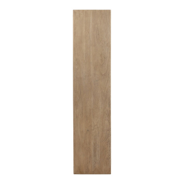Karina Living Leandra Bookcase in Weathered Natural - Stylish Acacia Wood Storage for Home & Office Spaces DOV76023-NATL