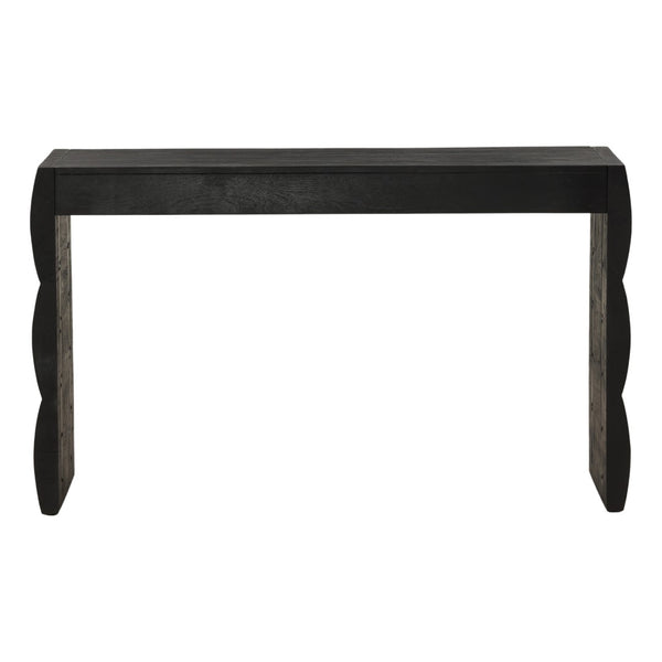 Karina Living Natassia Desk Black - Stylish Acacia Wood Workstation for Home Office & Modern Living Spaces DOV76034-BLCK