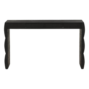 Karina Living Natassia Desk Black - Stylish Acacia Wood Workstation for Home Office & Modern Living Spaces DOV76034-BLCK