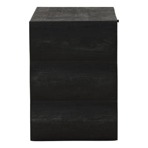 Karina Living Natassia Desk Black - Stylish Acacia Wood Workstation for Home Office & Modern Living Spaces DOV76034-BLCK
