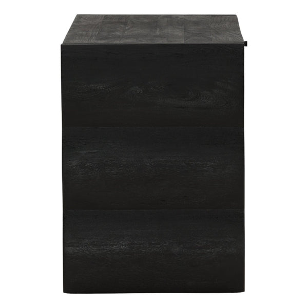 Karina Living Natassia Desk Black - Stylish Acacia Wood Workstation for Home Office & Modern Living Spaces DOV76034-BLCK