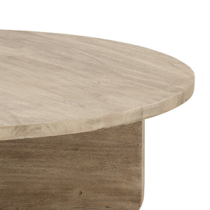 Karina Living Colby Coffee Table in Weathered Natural - Rustic Solid Acacia Wood for Modern Living Spaces DOV76041-LTNT