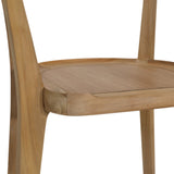 Dovetail Aslie Dining Chair Teak Wood - Natural 