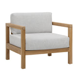 Dovetail,Outdoor Accent Chairs and Benches,,Light Grey and Natural Teak,Solution-Dyed Acrylic Upholstery and Teak Wood,Freight,Gray,Light Brown,Brown,,Acrylic,Wood,Wood,,REGULAR 10,$1000 - $1250 Boe Outdoor Sofa Chair DOV7799-LTGY Dovetail Dovetail
