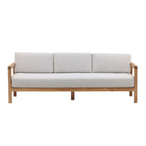 Dovetail,Outdoor Sofas,,Light Grey and Natural Teak,Solution-Dyed Acrylic Upholstery and Teak Wood Frame,Freight,Gray,Light Brown,Brown,,Acrylic,Wood,Wood,,REGULAR 20,$2500 - $3000 Boe Outdoor Sofa DOV7800-LTGY Dovetail Dovetail