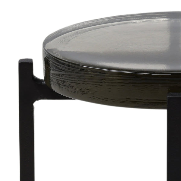 Karina Living Nerida End Table in Sleek Black - Modern Compact Accent Piece for Small Spaces & Stylish Décor DOV78002-BLCK