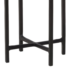 Karina Living Nerida End Table in Sleek Black - Modern Compact Accent Piece for Small Spaces & Stylish Décor DOV78002-BLCK
