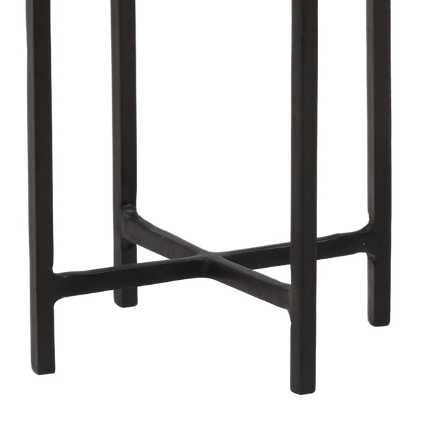 Karina Living Nerida End Table in Sleek Black - Modern Compact Accent Piece for Small Spaces & Stylish Décor DOV78002-BLCK