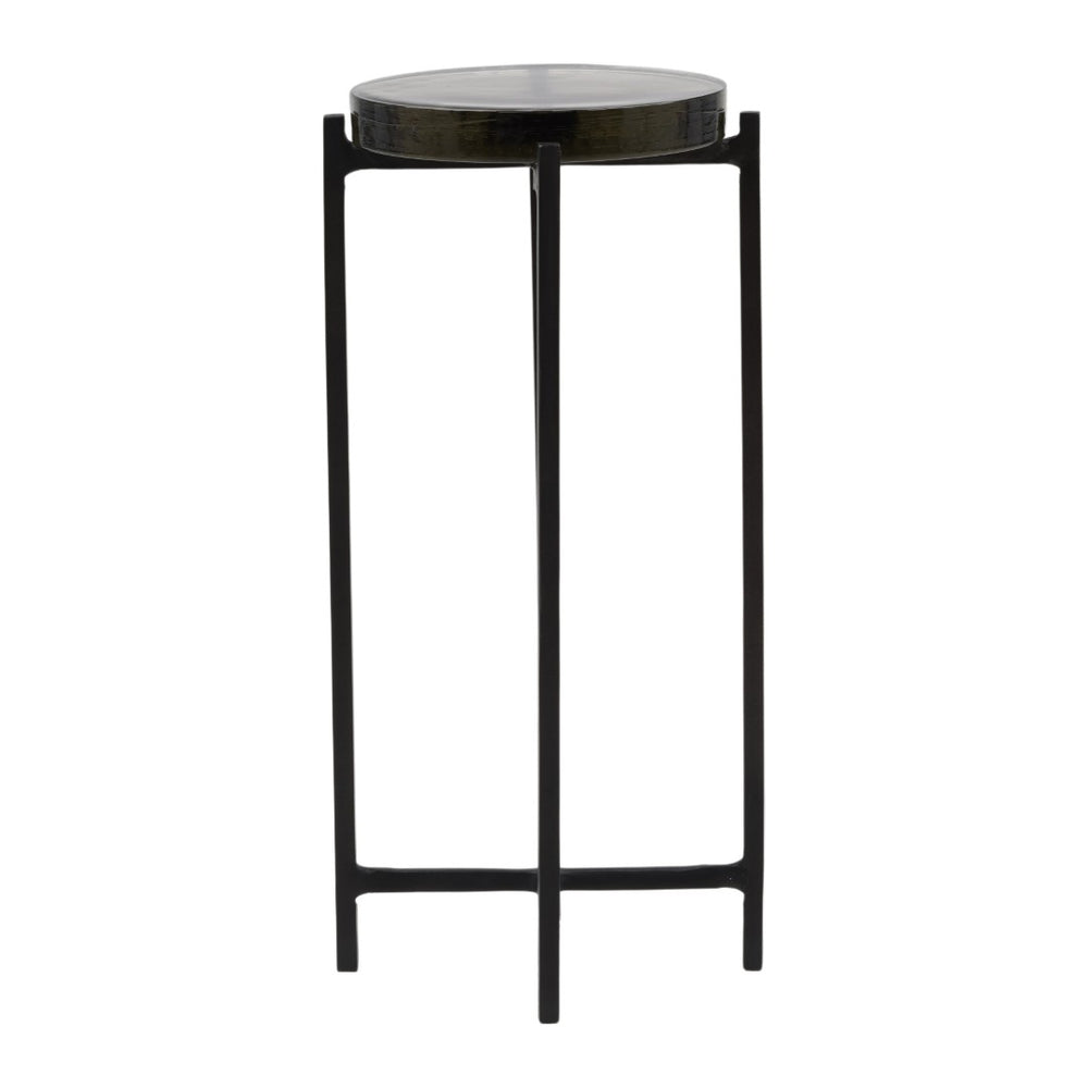 Karina Living Nerida End Table in Sleek Black - Modern Compact Accent Piece for Small Spaces & Stylish Décor DOV78002-BLCK