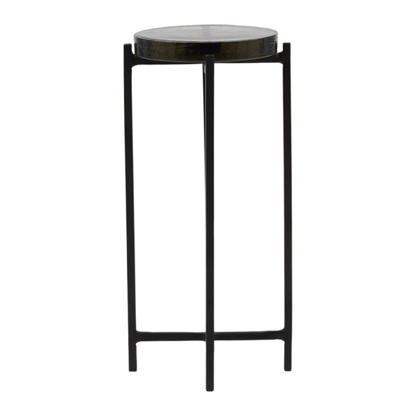 Karina Living Nerida End Table in Sleek Black - Modern Compact Accent Piece for Small Spaces & Stylish Décor DOV78002-BLCK