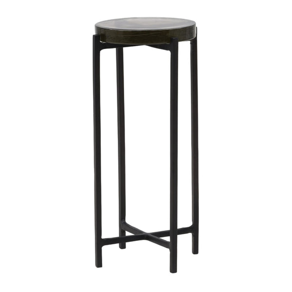 Karina Living Nerida End Table in Sleek Black - Modern Compact Accent Piece for Small Spaces & Stylish Décor DOV78002-BLCK