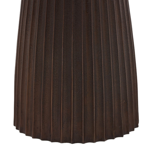 Dovetail Aramis End Table Bronze Antique Bronze Cast Aluminum DOV78006-BRWN