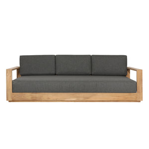 Dovetail,Outdoor Sofas,,Charcoal and Natural Teak,Solution-Dyed Acrylic Upholstery and Teak Wood,Freight,Gray,Light Brown,Brown,,Acrylic,Wood,Wood,,REGULAR 20,$3500 - $4000 Darlene Outdoor Sofa DOV7801-CHAR Dovetail Dovetail