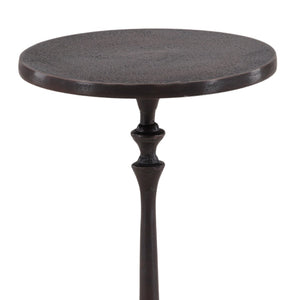 Karina Living Tanner Side Table in Elegant Bronze Finish - Modern Aluminum Accent for Living Spaces & Entryways DOV78014-BRWN