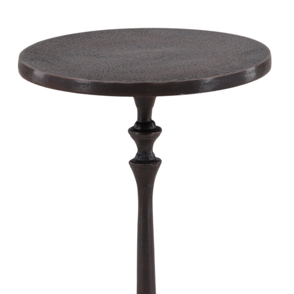 Karina Living Tanner Side Table in Elegant Bronze Finish - Modern Aluminum Accent for Living Spaces & Entryways DOV78014-BRWN
