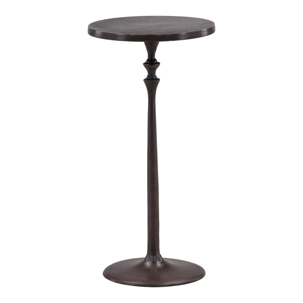 Karina Living Tanner Side Table in Elegant Bronze Finish - Modern Aluminum Accent for Living Spaces & Entryways DOV78014-BRWN