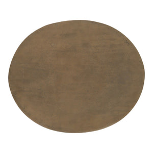 Karina Living Nara Side Table in Antique Brass - Compact Modern Accent for Living Room & Bedroom Decor DOV78015-AQBS