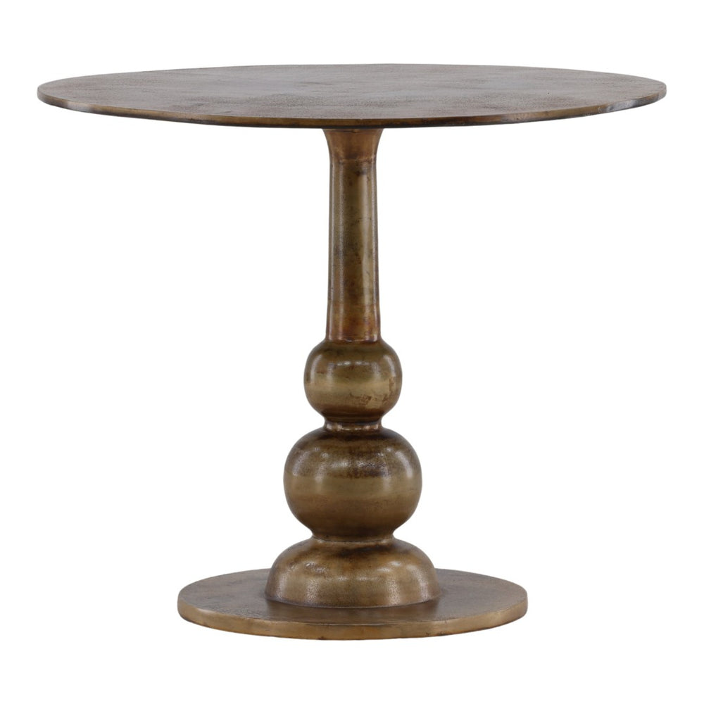 Karina Living Ansari Brass Bistro Table - Elegant Indoor/Outdoor Dining Table for Small Spaces & Cafes DOV78020-BRSS