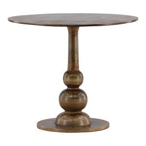 Karina Living Ansari Brass Bistro Table - Elegant Indoor/Outdoor Dining Table for Small Spaces & Cafes DOV78020-BRSS