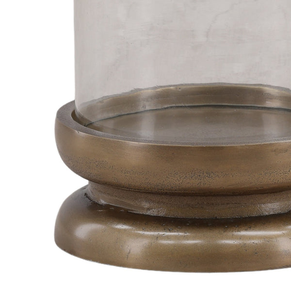 Karina Living Fairmont Candle Holder in Antique Brass – Elegant Large Design for Timeless Home Décor & Ambiance DOV78025-AQBS-LG