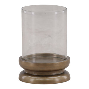 Karina Living Fairmont Candle Holder in Antique Brass – Elegant Large Design for Timeless Home Décor & Ambiance DOV78025-AQBS-LG