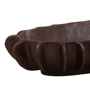 Karina Living Isaura Bowl Bronze - Sculptural Decorative Centerpiece in Antique Bronze for Modern Living Spaces DOV78027-BRWN