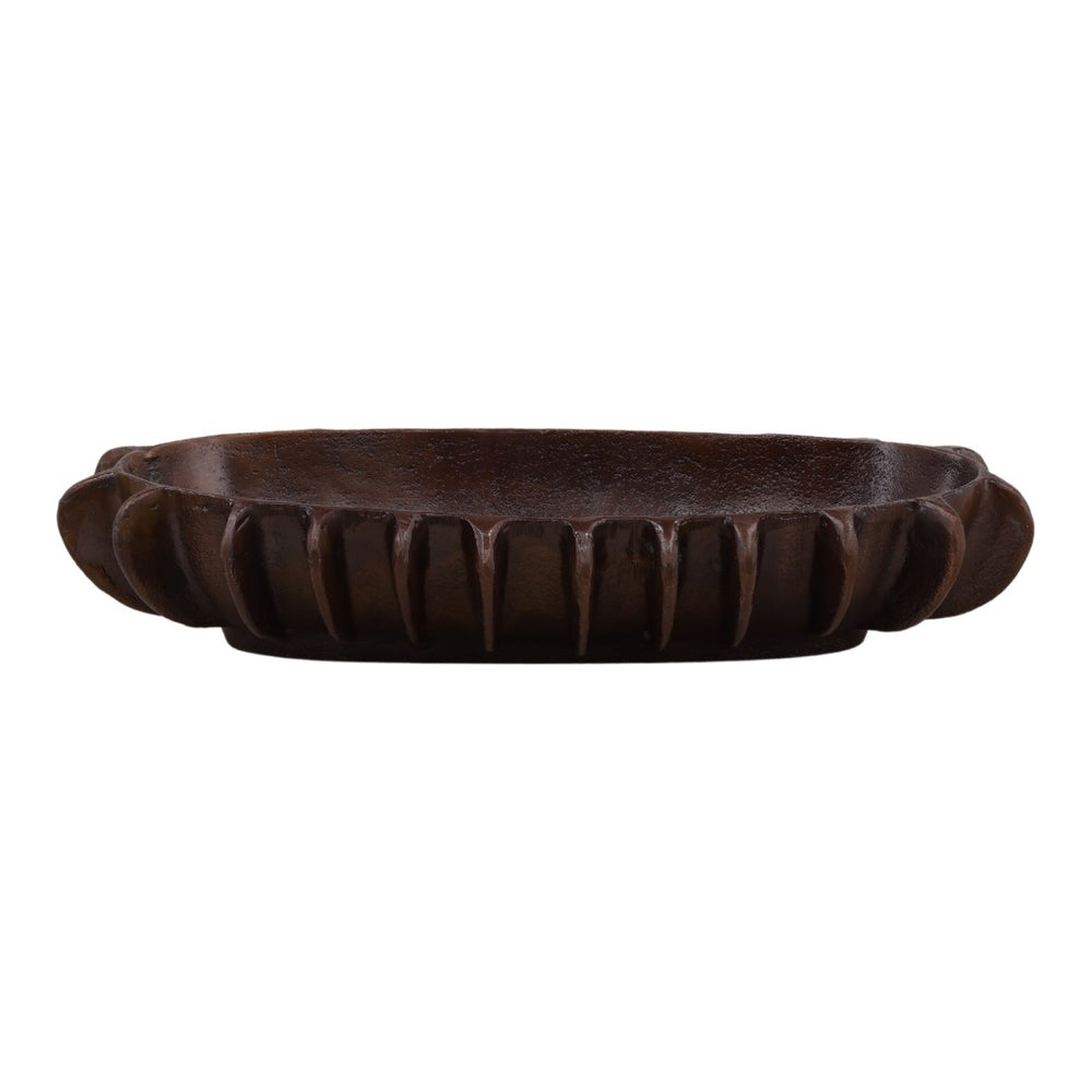 Karina Living Isaura Bowl Bronze - Sculptural Decorative Centerpiece in Antique Bronze for Modern Living Spaces DOV78027-BRWN