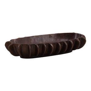Karina Living Isaura Bowl Bronze - Sculptural Decorative Centerpiece in Antique Bronze for Modern Living Spaces DOV78027-BRWN