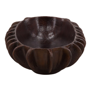 Karina Living Isaura Bowl Bronze - Sculptural Decorative Centerpiece in Antique Bronze for Modern Living Spaces DOV78027-BRWN